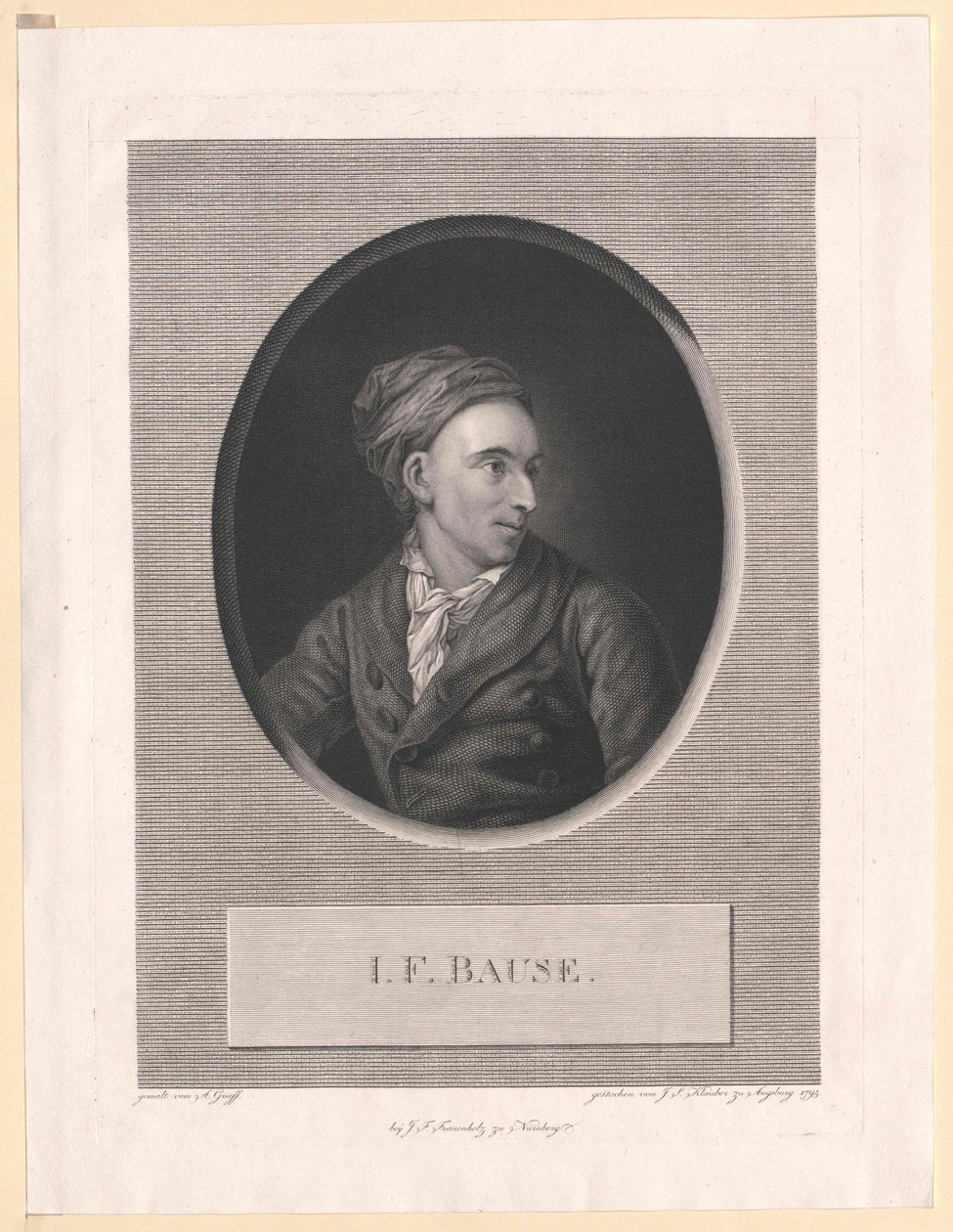 Johann Friedrich Bause von Artist Unknown