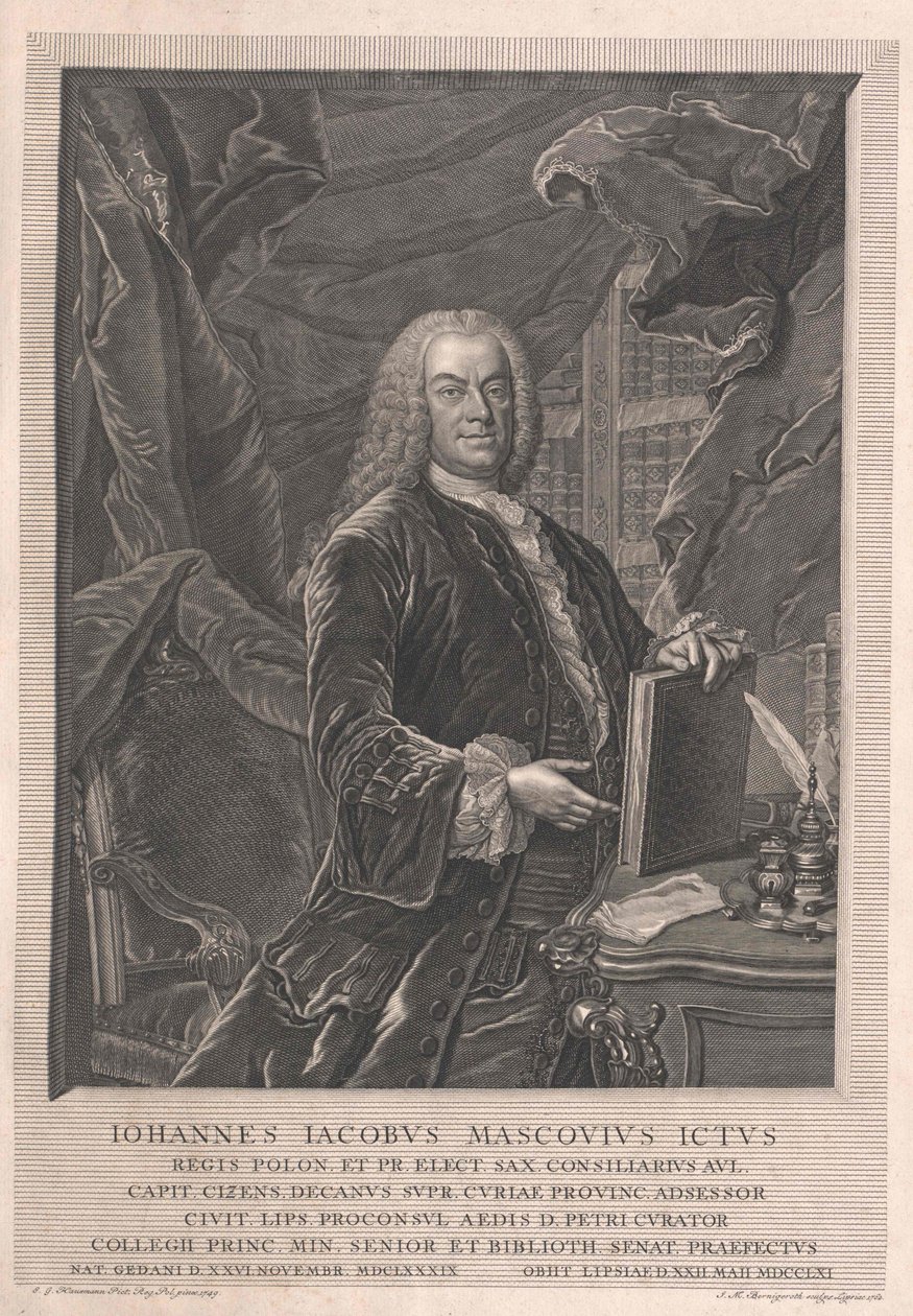 Johann Jakob Mascov von Artist Unknown