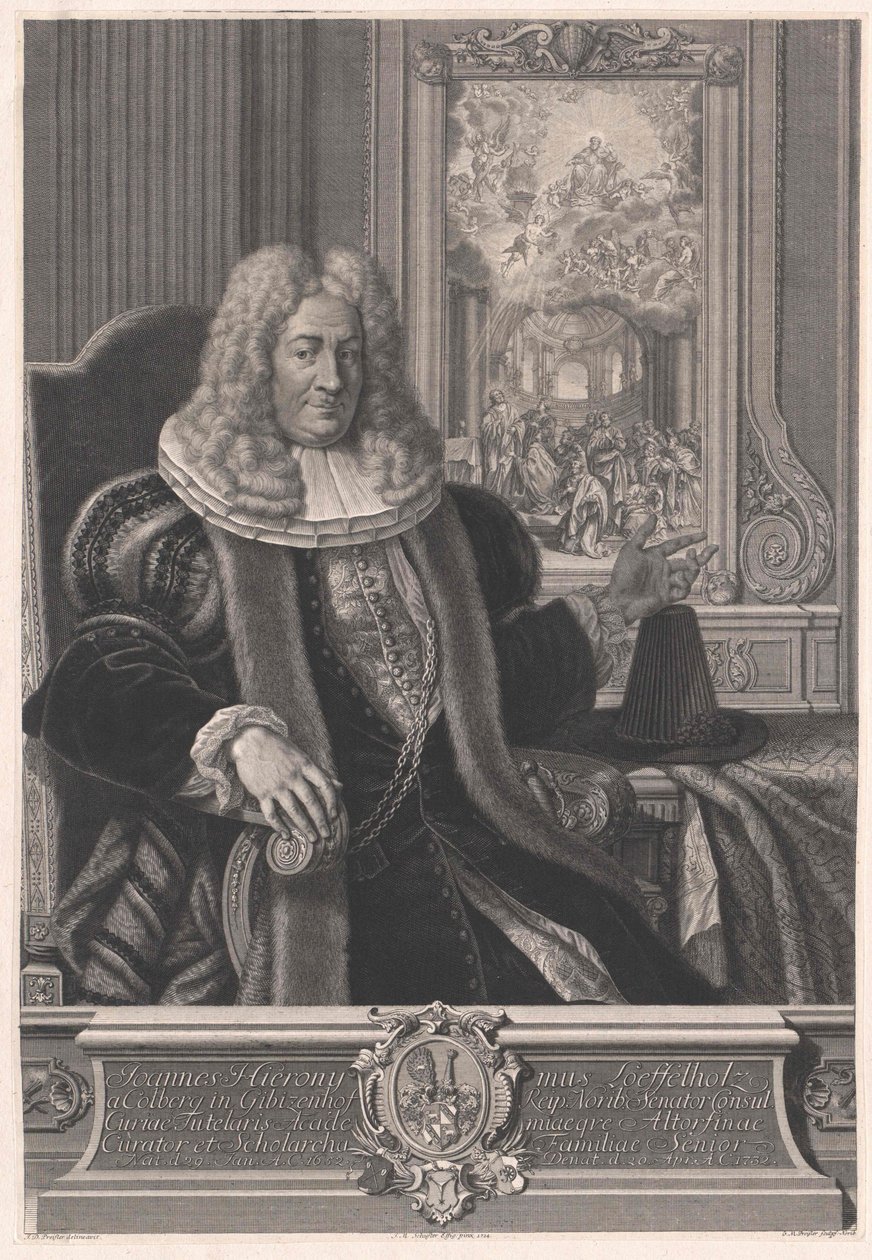 Johann Jerome Loeffelholz von Colberg von Artist Unknown