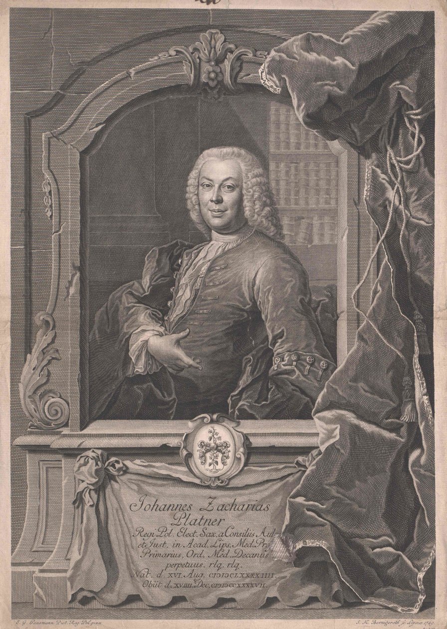 Johann Zacharias Platner von Artist Unknown