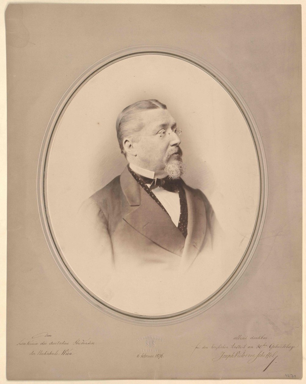 Joseph Viktor von Scheffel von Artist Unknown