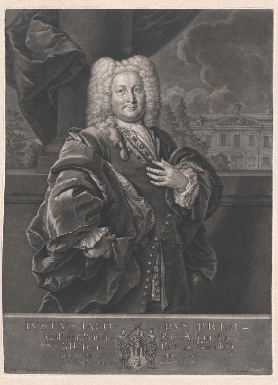 Justus Jacob Preu von Artist Unknown