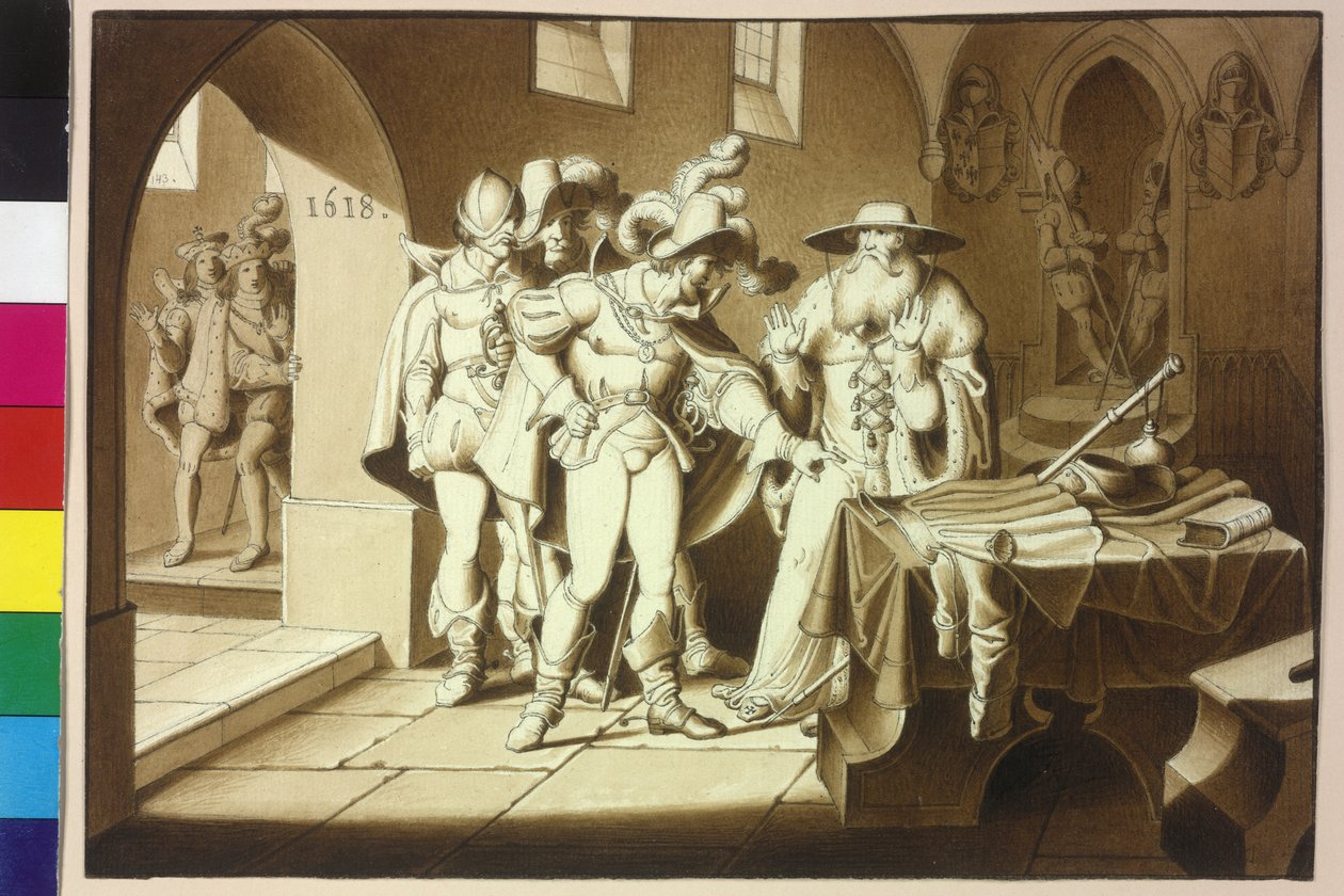 König Ferdinand II. und Erzherzog Maximilian von Artist Unknown
