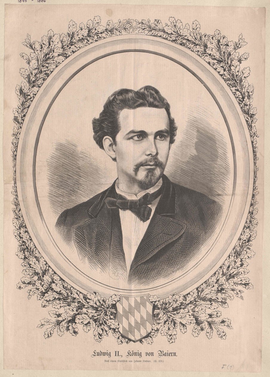 König von Bayern Ludwig II von Artist Unknown
