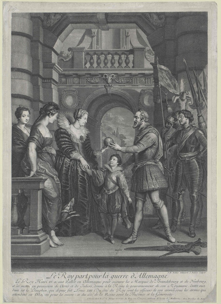König von Frankreich Heinrich IV von Artist Unknown