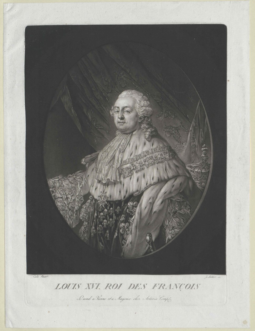 König von Frankreich Ludwig XVI. von Artist Unknown