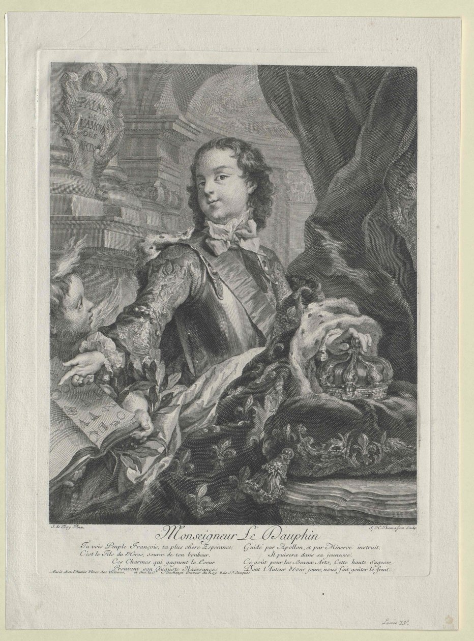 König von Frankreich Ludwig XV. von Artist Unknown