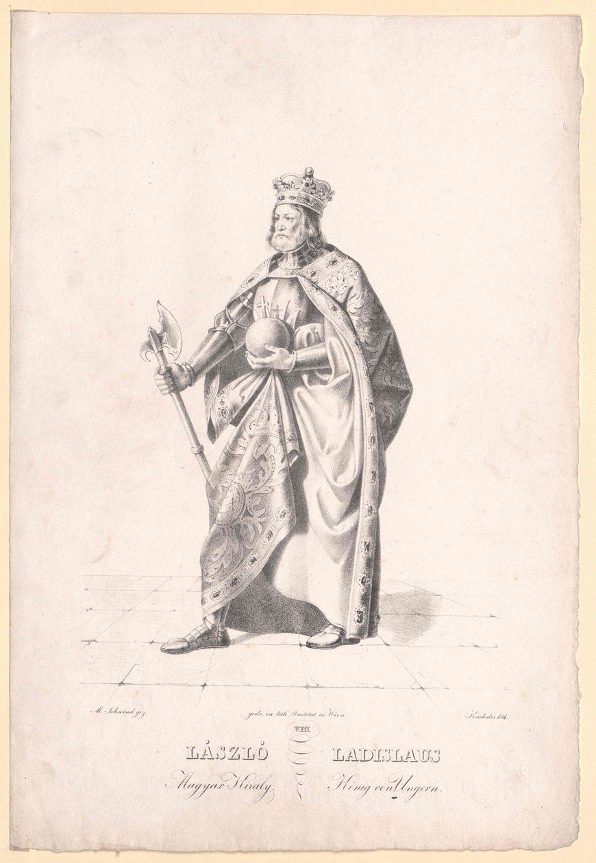 König von Ungarn Heiliger Ladislaus I. von Artist Unknown