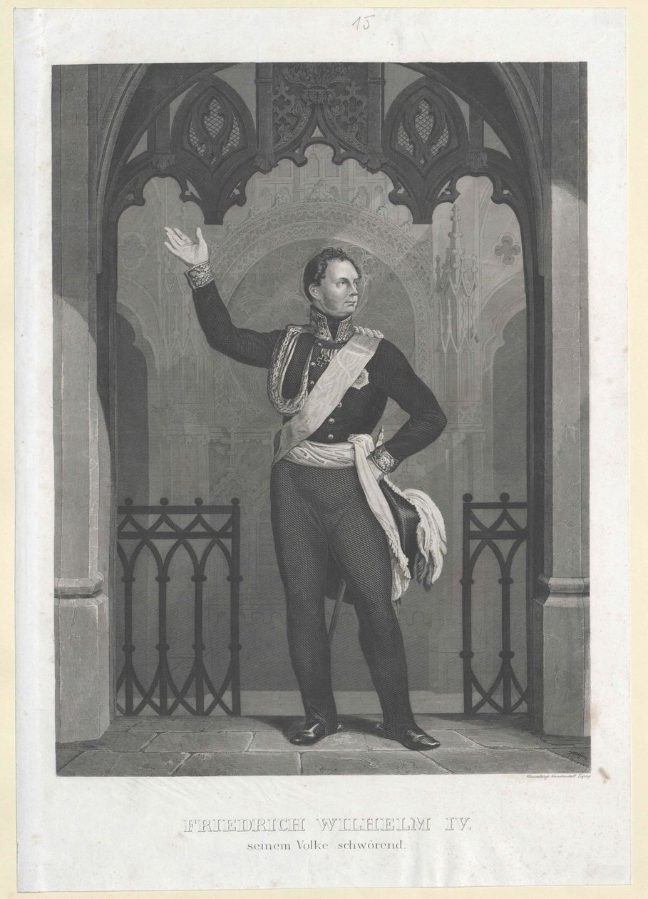 König von Preußen Friedrich Wilhelm IV. von Artist Unknown