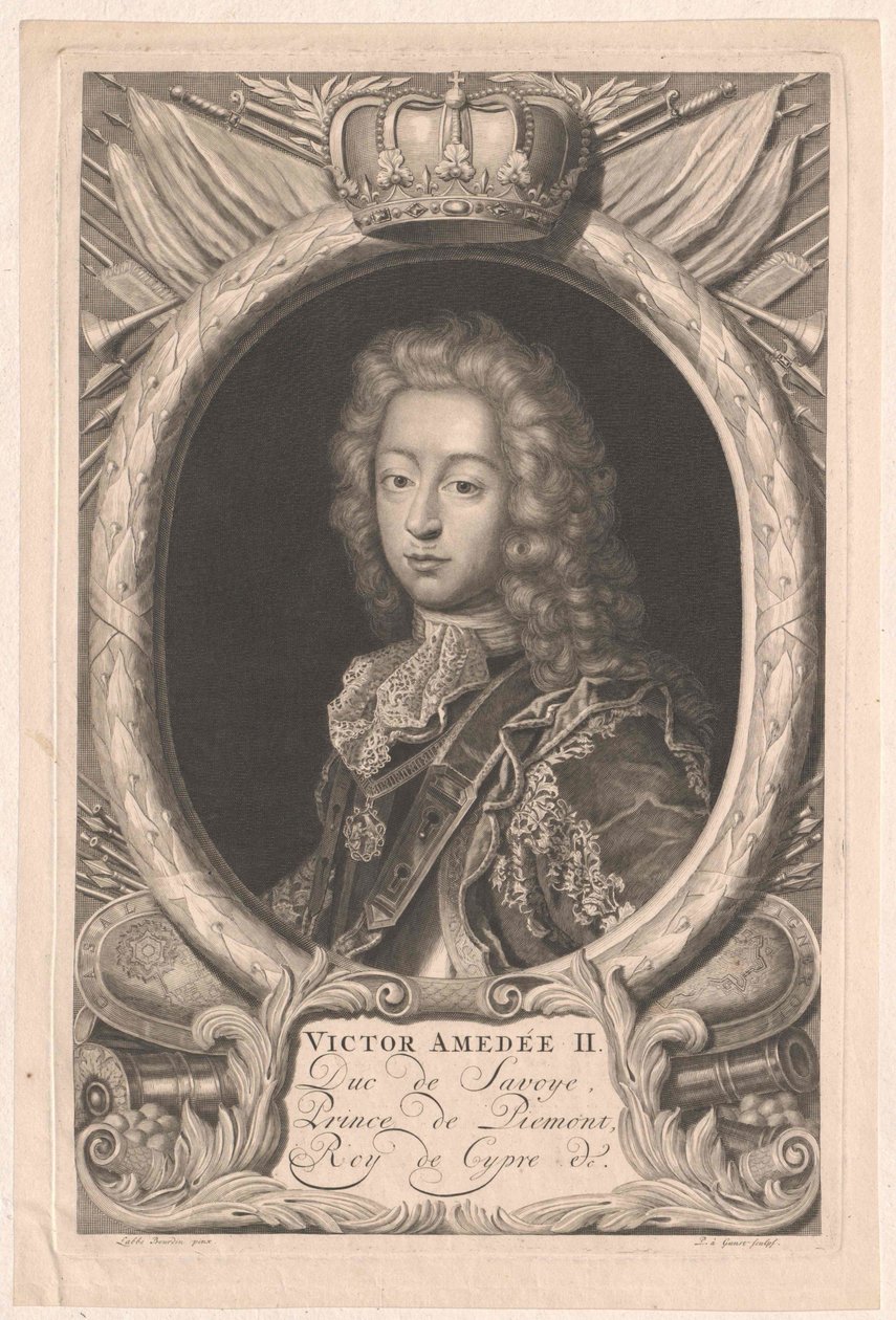 König von Sardinien Viktor Amadeus I. von Artist Unknown