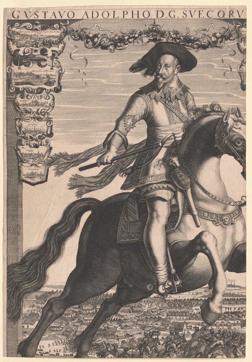 König von Schweden Gustav II. Adolf von Artist Unknown