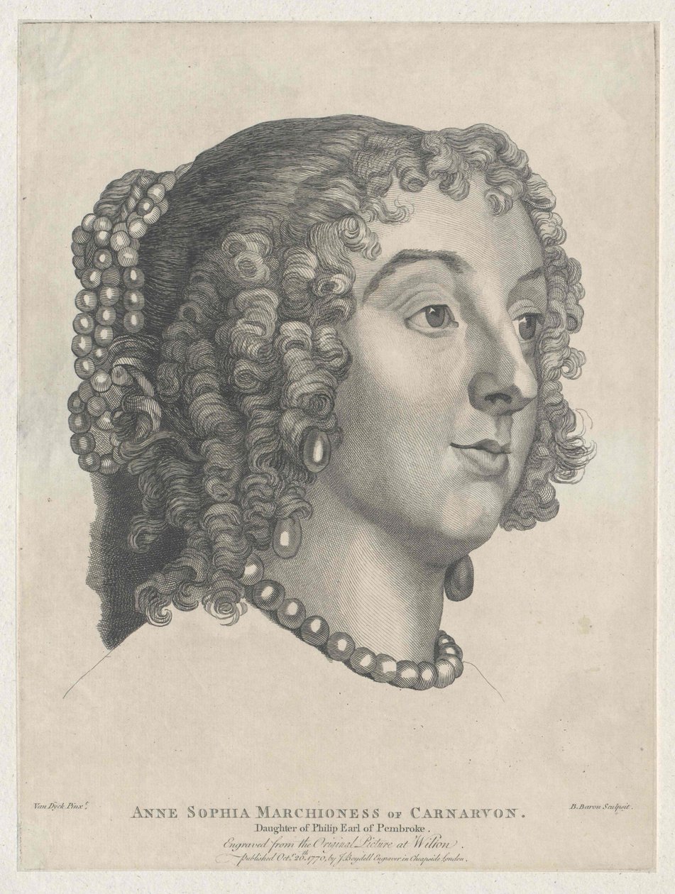 Lady Anna Sophia Herbert von Artist Unknown