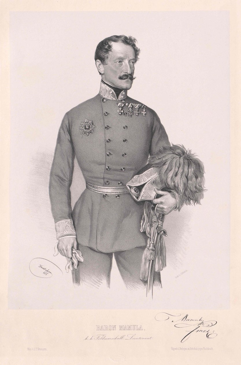 Lazarus Baron von Mamula von Artist Unknown