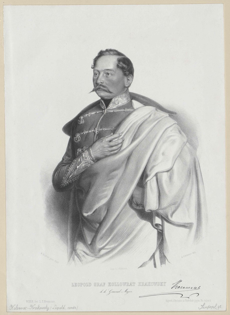 Leopold Graf Kolovrat Krakowski von Artist Unknown