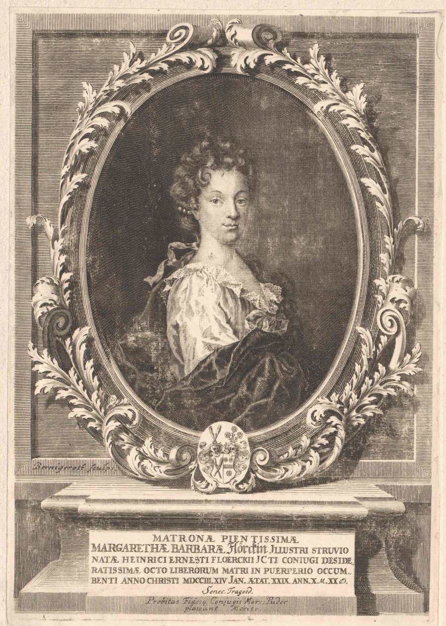 Margarethe Barbara Struve (Druck) von Artist Unknown