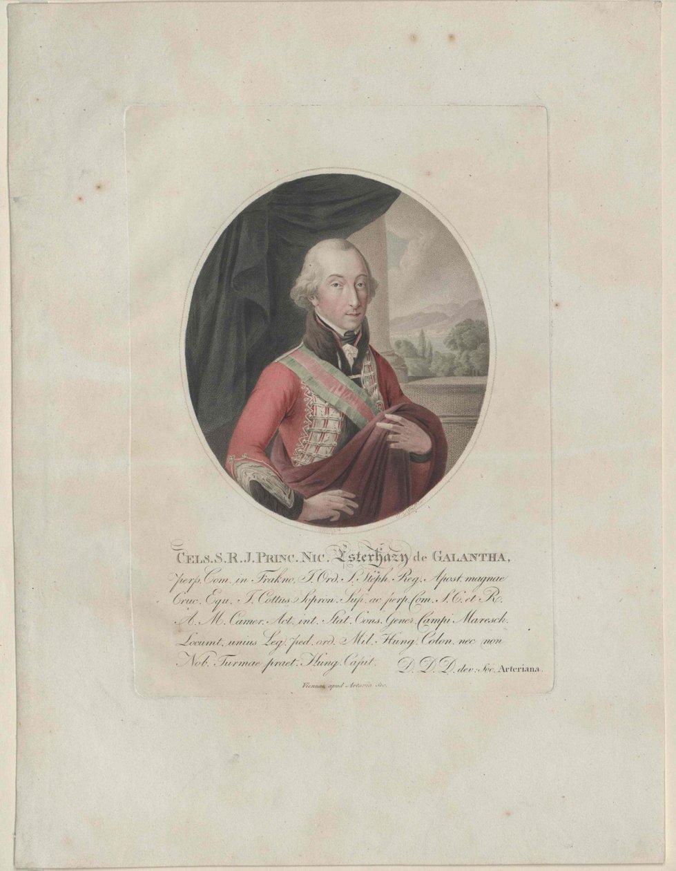 Nikolaus Fürst Esterházy von Artist Unknown
