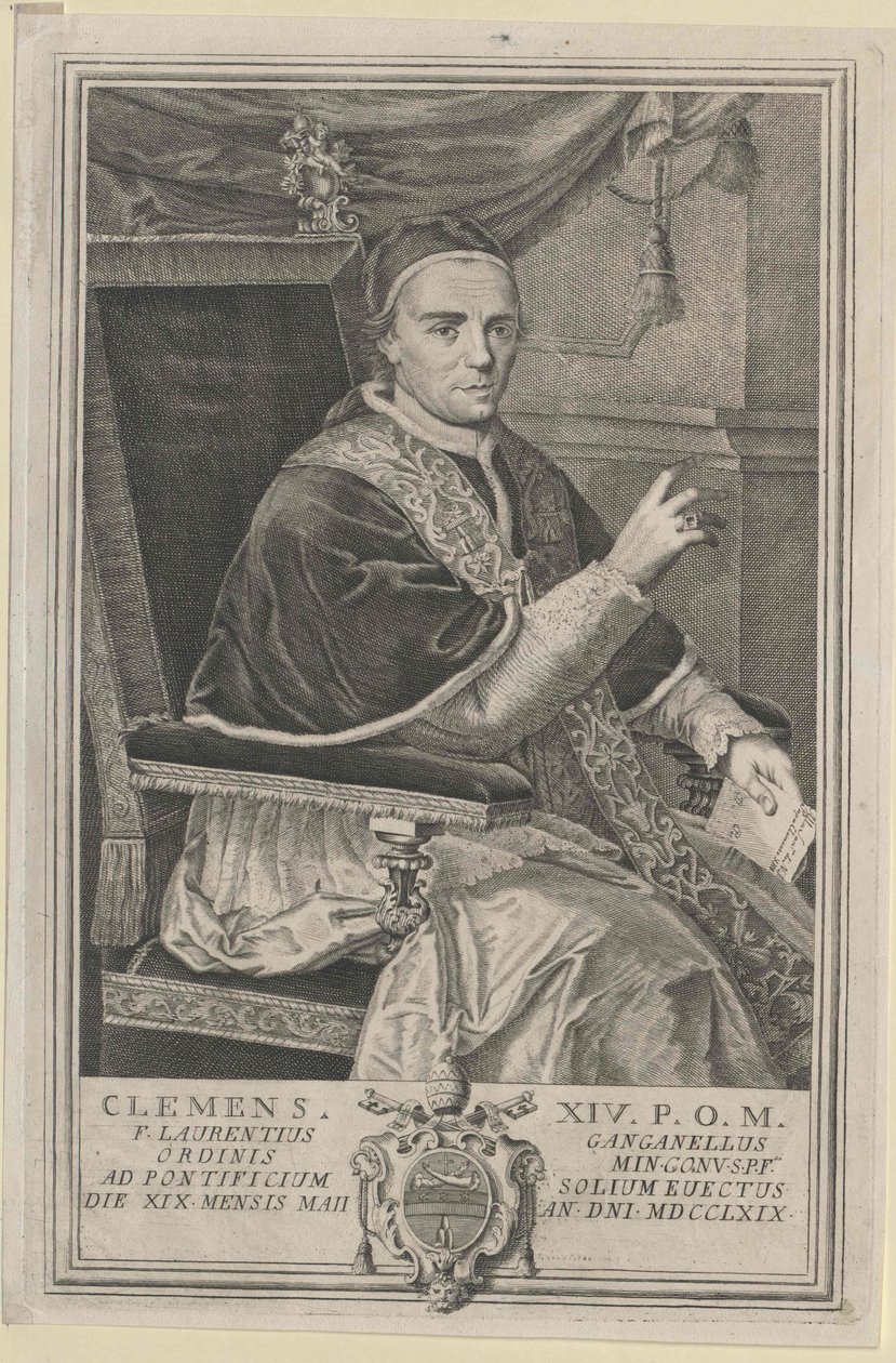 Papst Clemens XIV von Artist Unknown