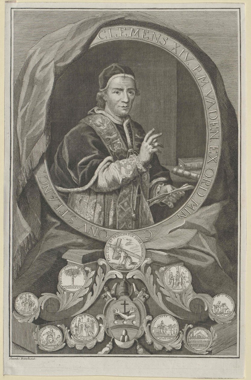 Papst Clemens XIV von Artist Unknown