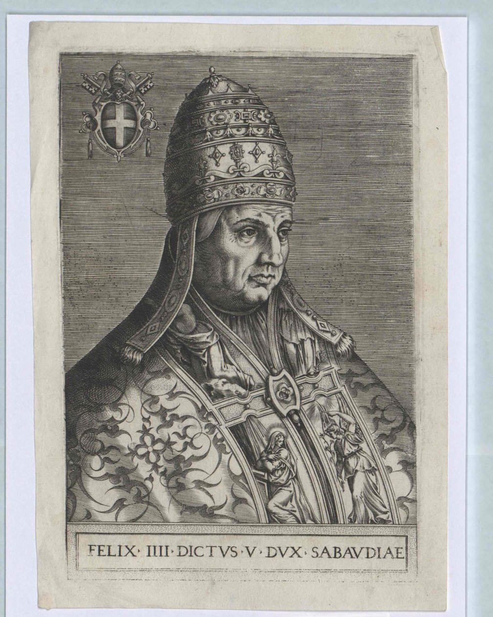 Papst Felix IV (Druck) von Artist Unknown