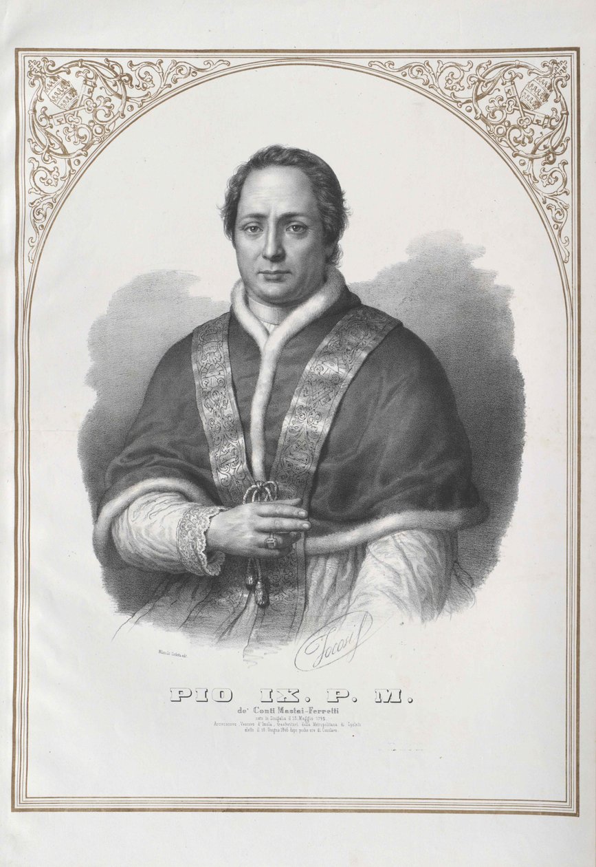 Papst Pius IX von Artist Unknown