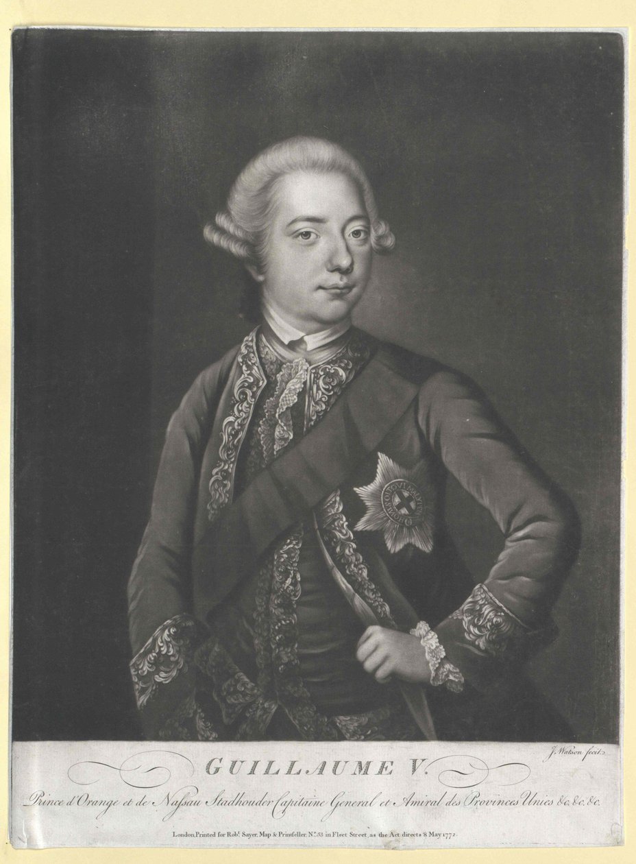Prinz von Oranien-Nassau Wilhelm V. von Artist Unknown
