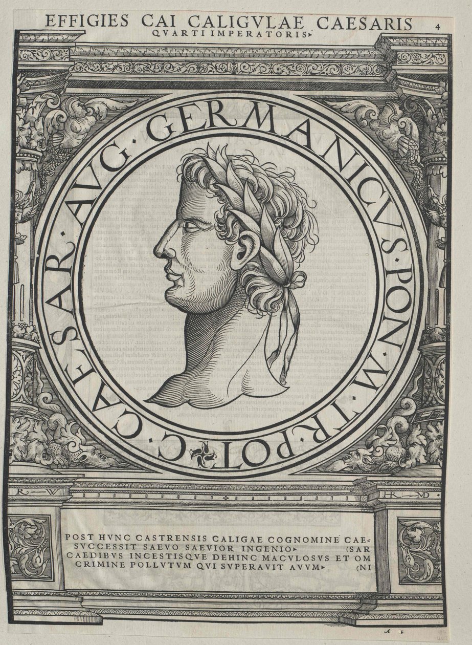 Römischer Kaiser Caligula von Artist Unknown