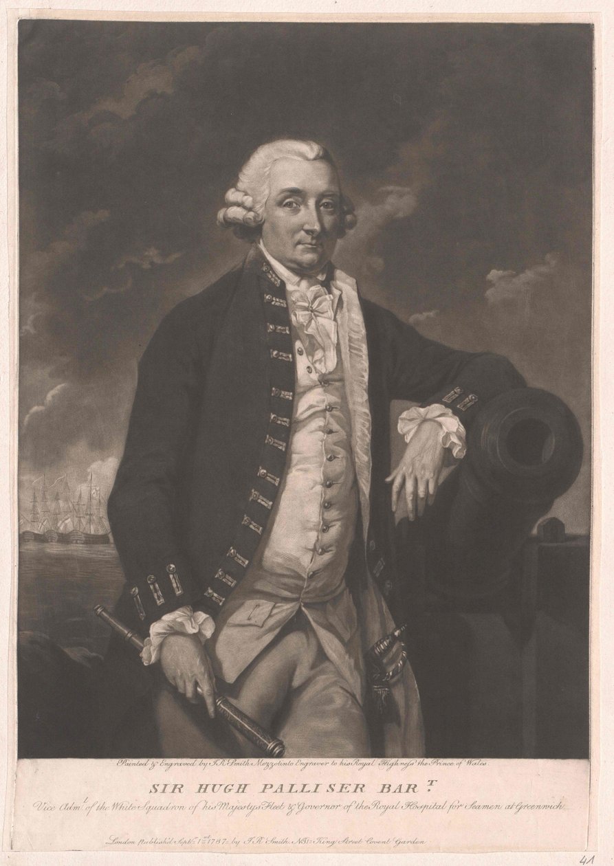 Sir Hugh 1. Baronet Palliser von Artist Unknown
