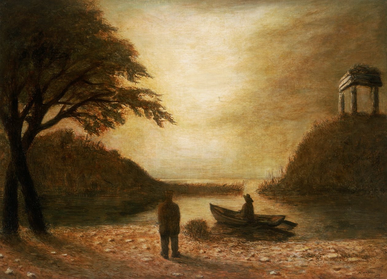 Abendlandschaft, 1934 von Arturo Nathan