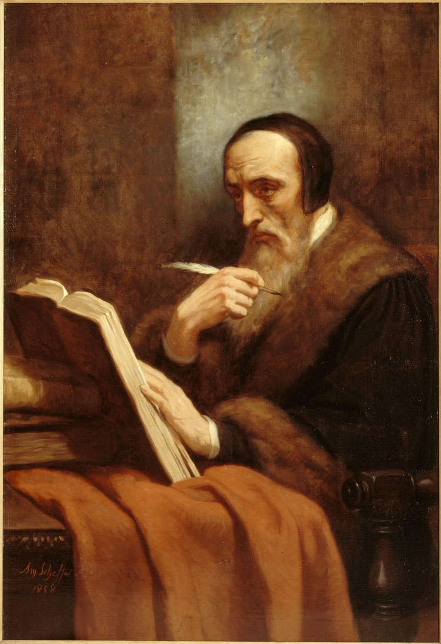 Porträt von John Calvin 1509-1564, 1858 von Ary Scheffer