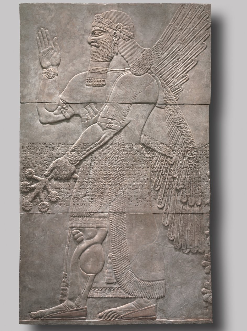 Salutierender Schutzgeist, 883-859 v. Chr. von Assyrian