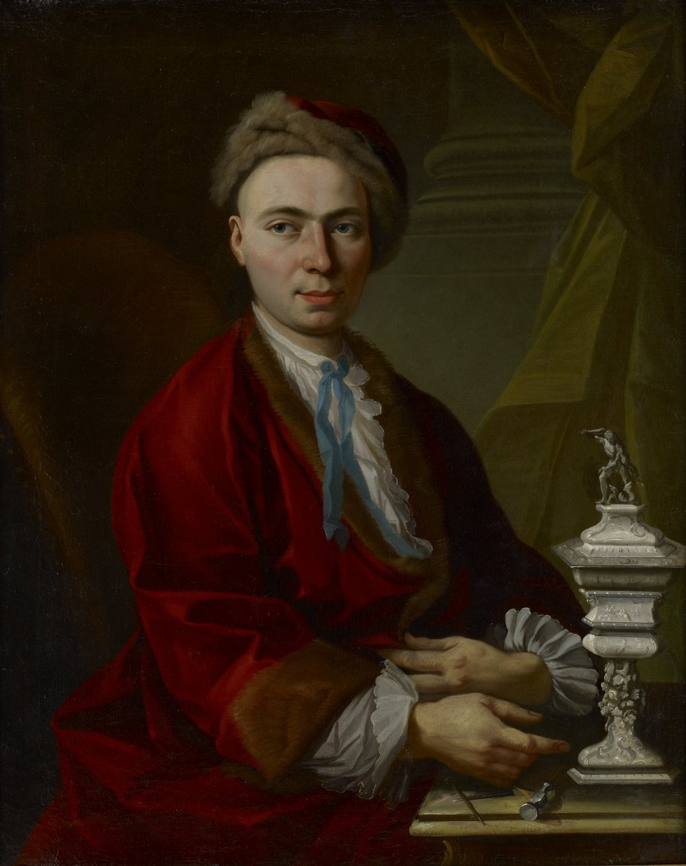 Porträt des Silberschmieds Johann Friedrich Baer von Johann Daniel Heimlich