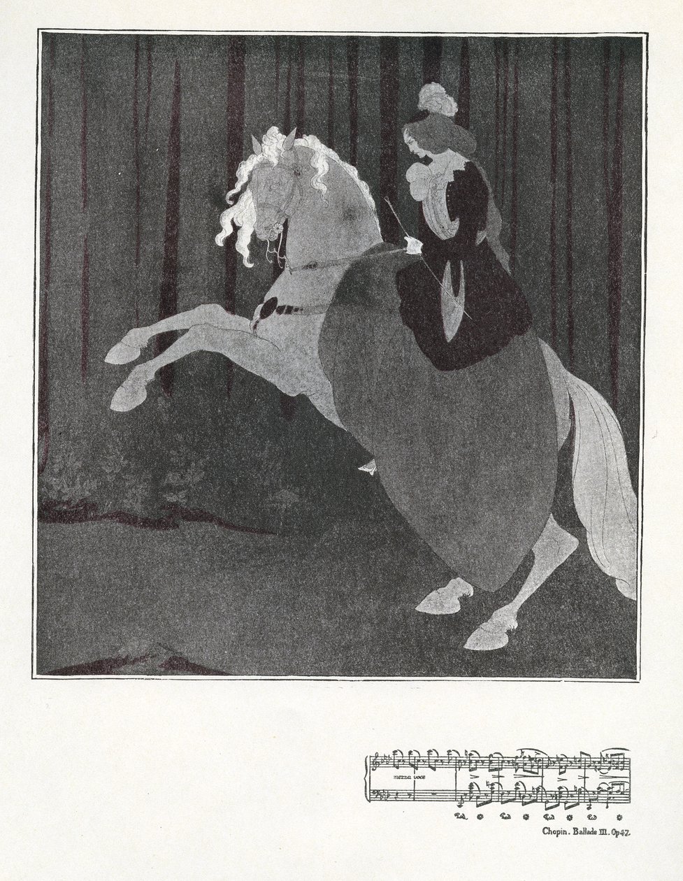 Chopin, Ballade III. Op.47 von Aubrey Beardsley
