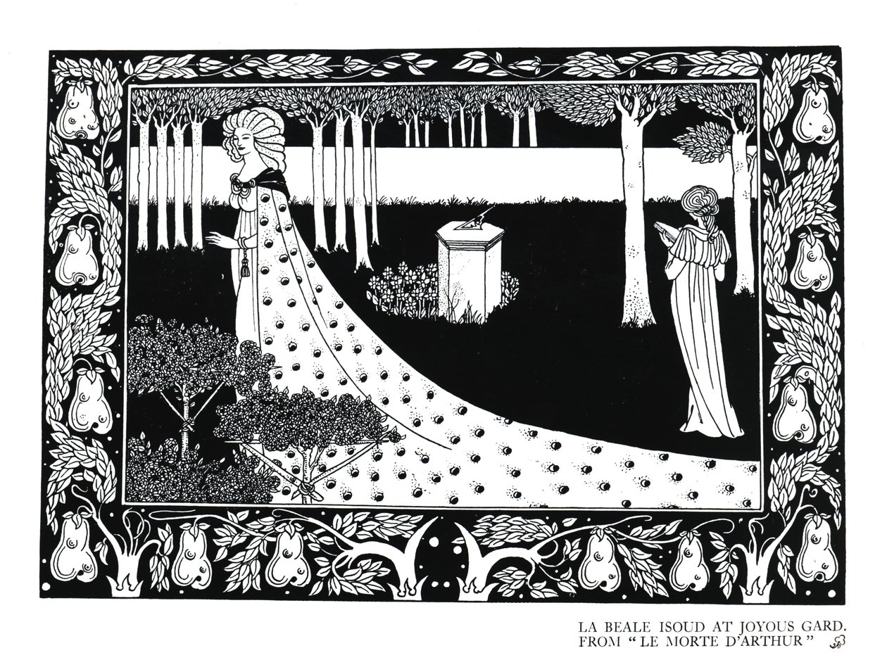 La Beale Isoud in Joyous Gard, Illustration aus 
