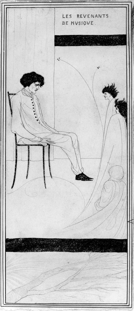 Les Revenants de musique, ca. 1892 von Aubrey Beardsley