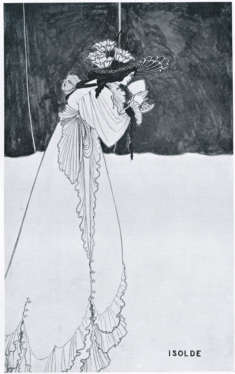 Isolde trinkt das Gift von Aubrey Beardsley