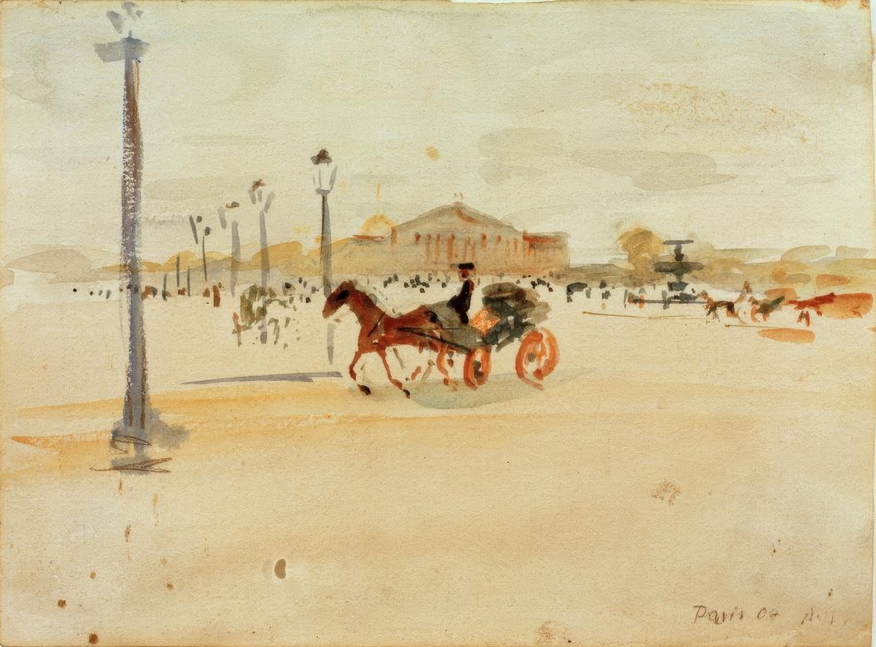 Place de la Concorde in Paris von August Macke