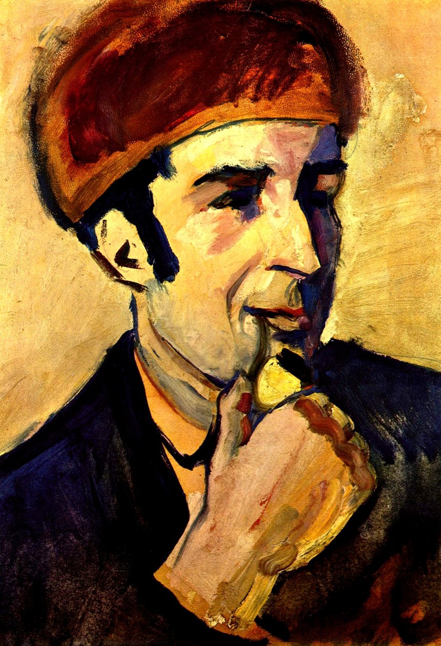 Porträt von Franz Marc von August Macke