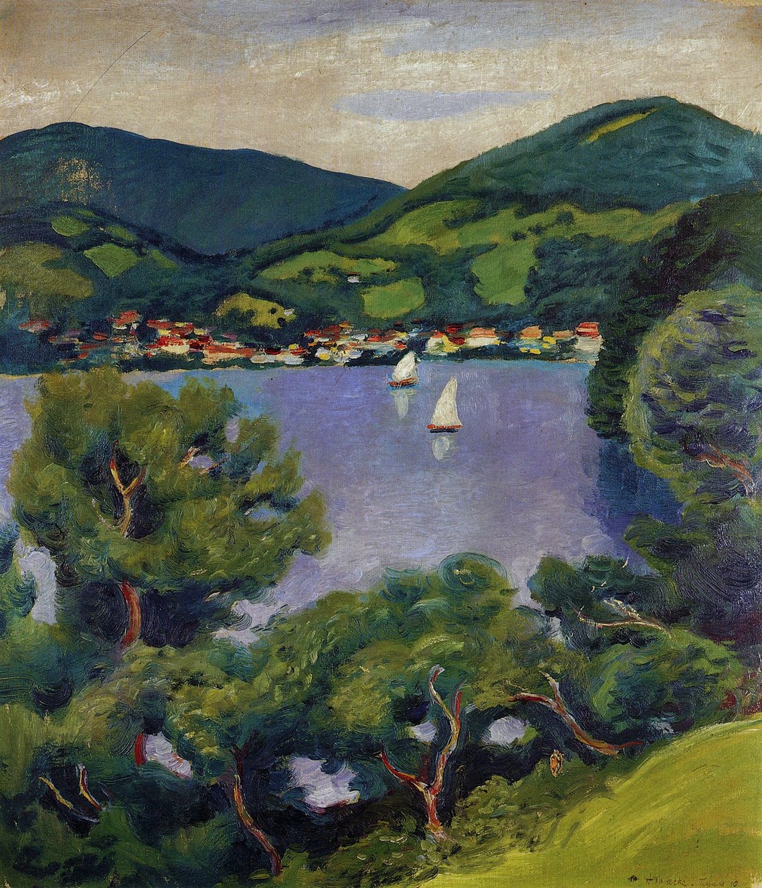 Tegernsee-Landschaft von August Macke