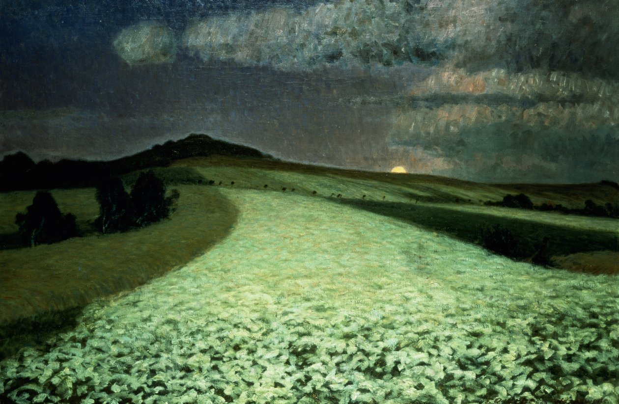 Reife Weizenfelder von August Overbeck