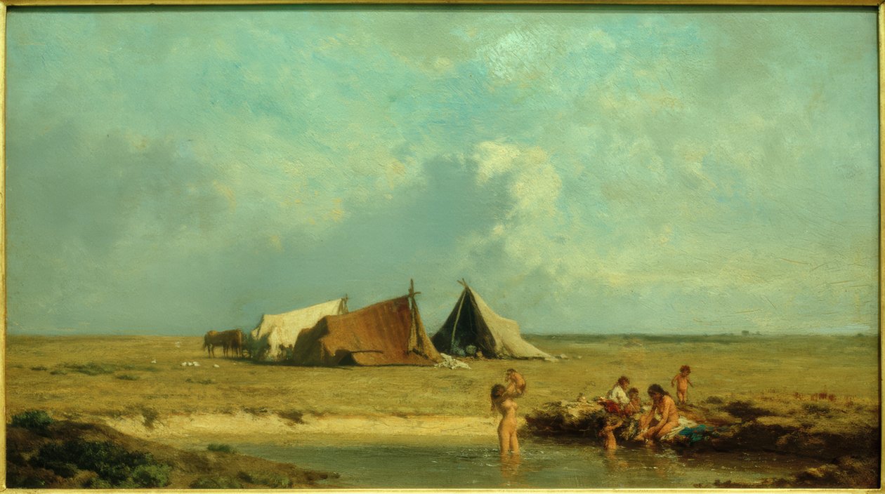 Zigeunerlager in der Puszta von August von Pettenkofen