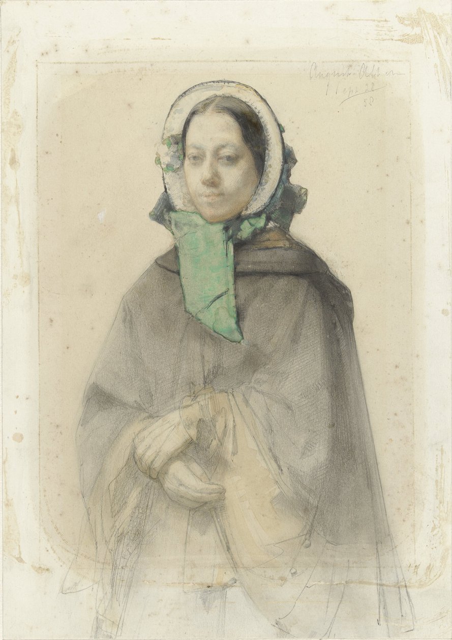 Porträt von Theresia A. A. Allebé von August Allebe