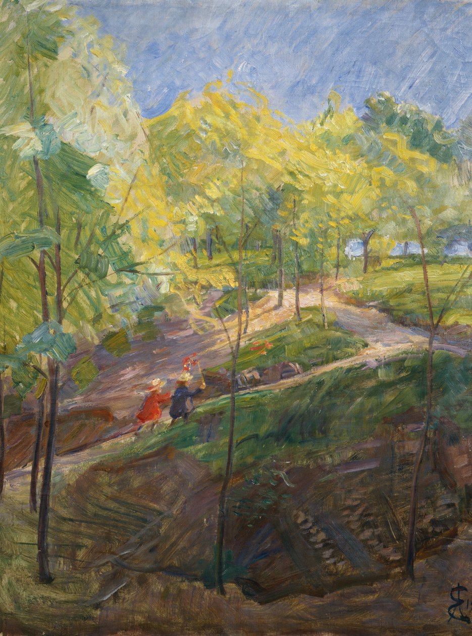 Sankthanshaugen / Skizze von August Eiebakke