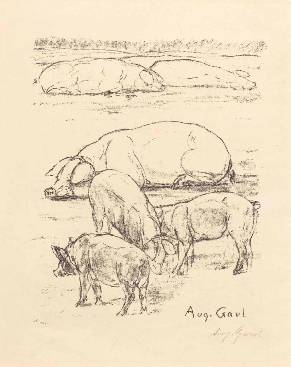 Schweine von August Gaul