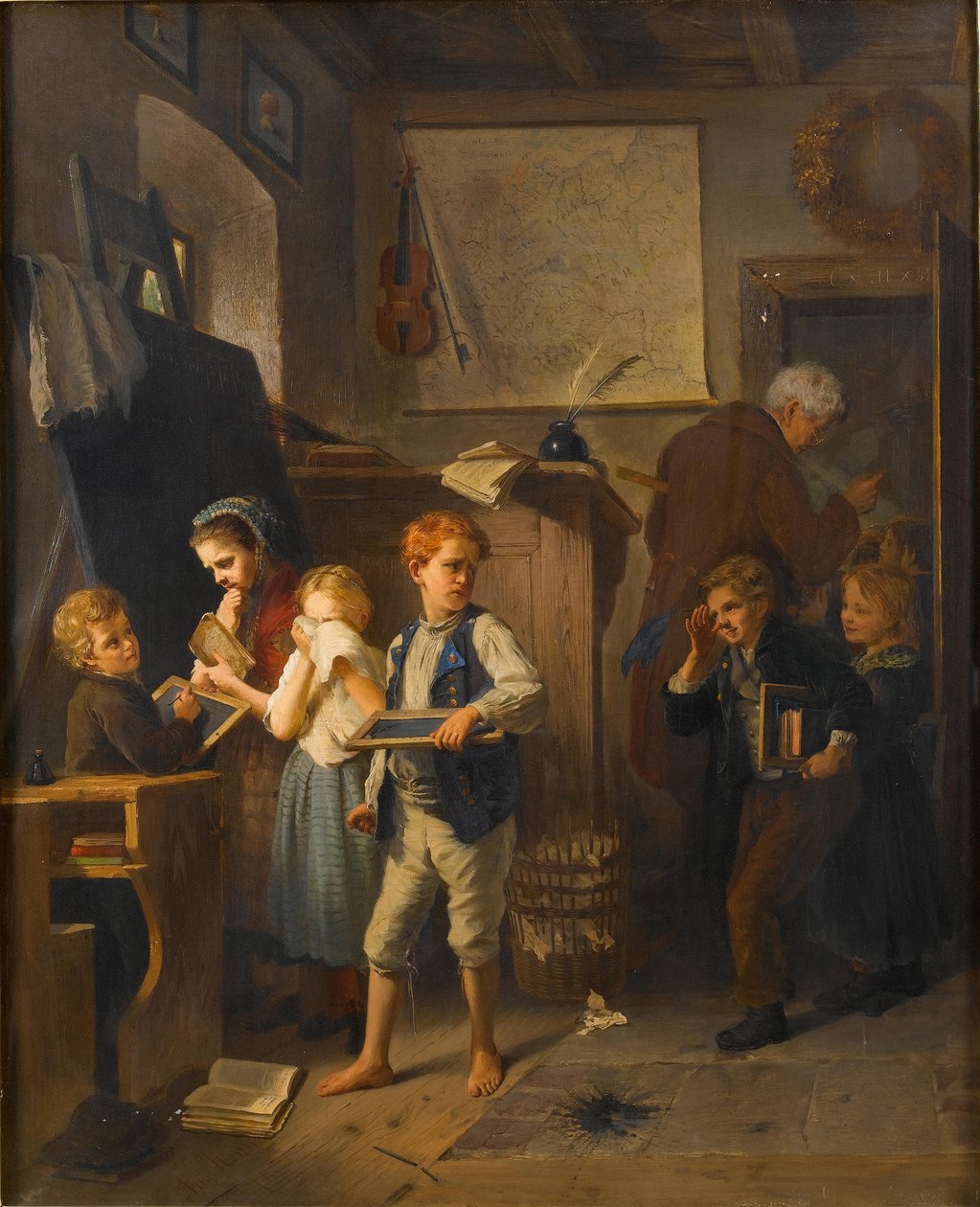 Eine unruhige Klasse, 1876 von August Heyn