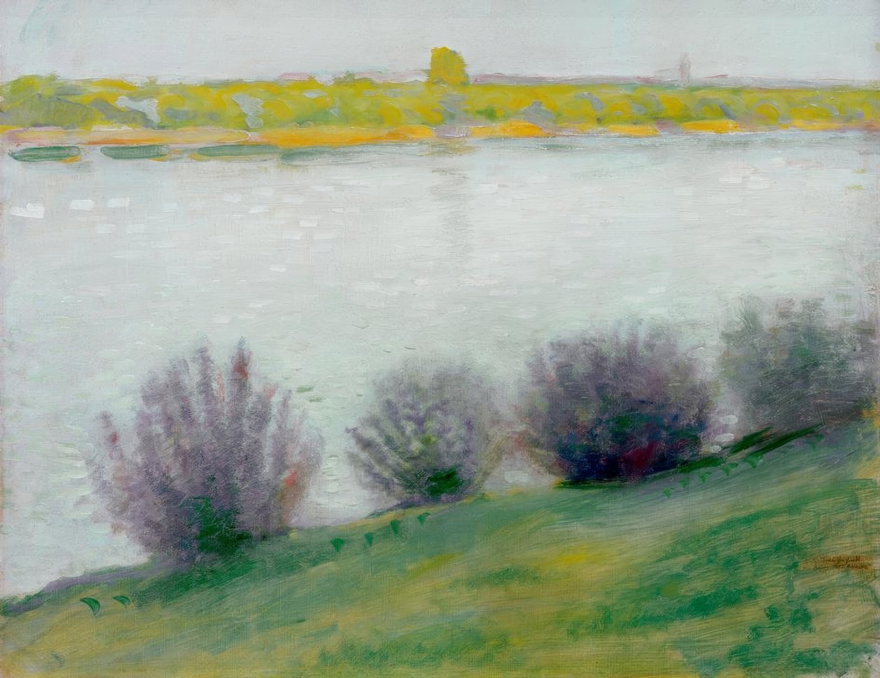 Am Rhein bei Hersel von August Macke