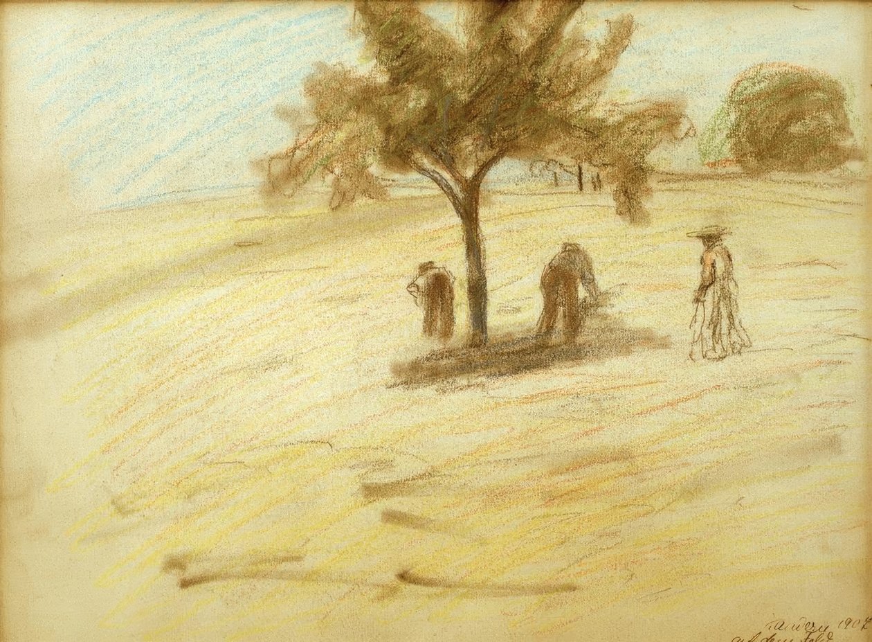 Auf dem Feld in Kandern von August Macke