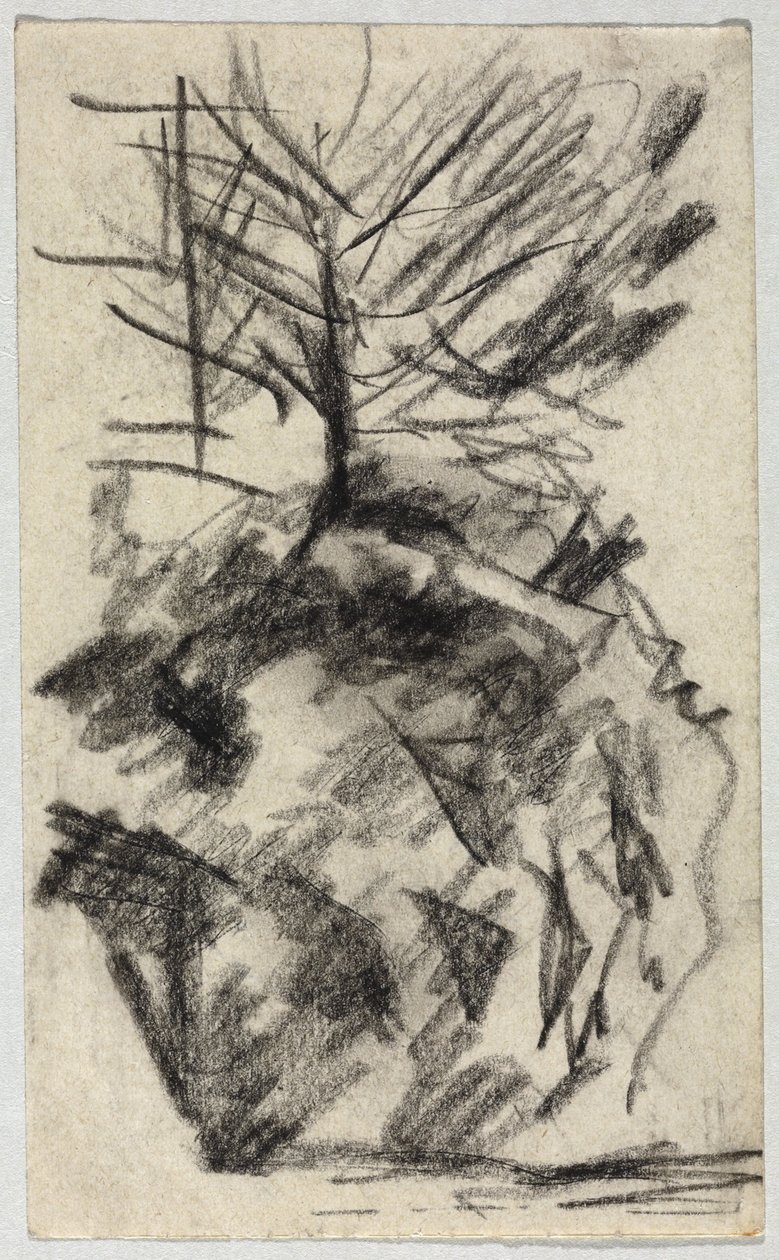Baum am Abhang von August Macke
