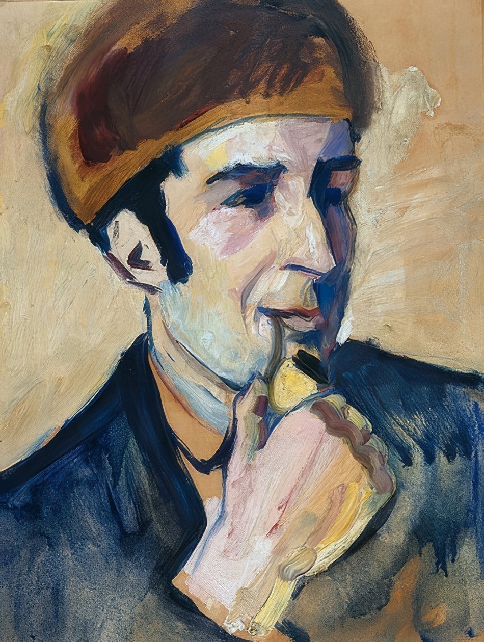 Bildnis Franz Marc von August Macke