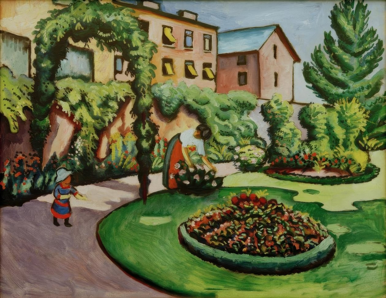 Der Macke’sche Garten in Bonn von August Macke