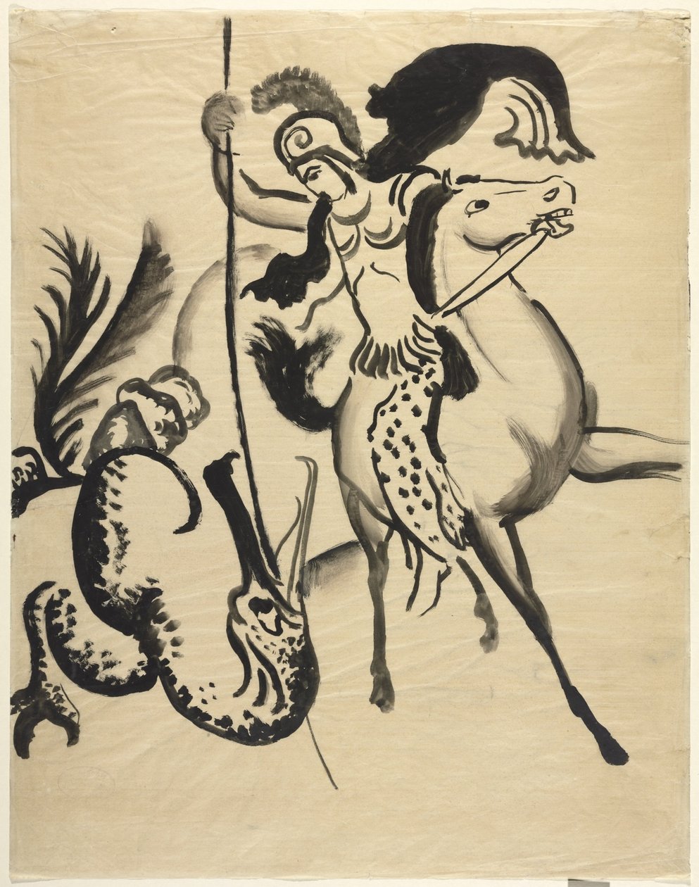 Der heilige Georg von August Macke